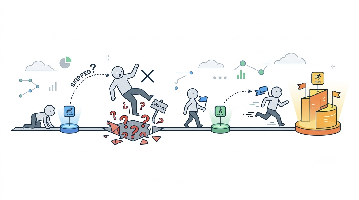 FinOps Maturity in 2026: The Crawl/Walk/Run Path Most Teams Skip Steps On